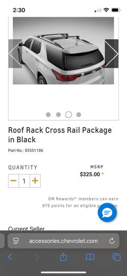 NEW Roof Rack Cross Rail Package In Black 