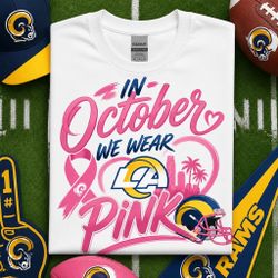 In October we wear pink football