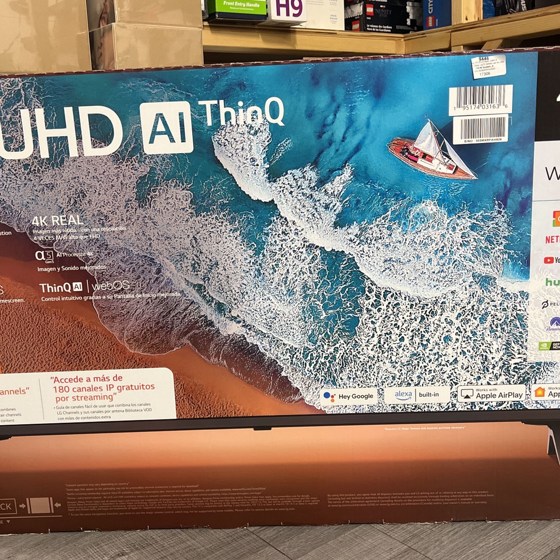 LG UHD AI ThioQ 43” TV