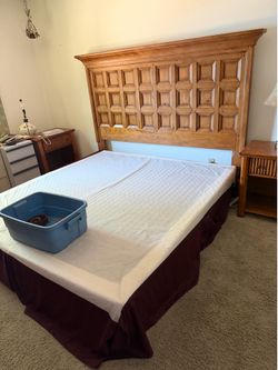 King size headboard with frame