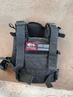 5.11 TacTec Weighted Vest + 2 Rogue 8.75lb Plates – 17.5lbstw $175.00 OBO