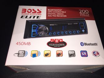 New Boss Elite Bluetooth radio