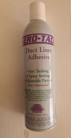 AERO-TACK Duct Liner Adhesive Spray, 12 oz (340 g) Non-Chlorinated