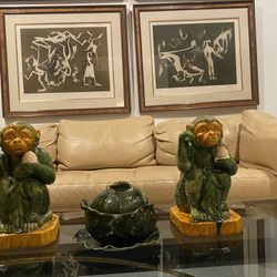 Ceramic Serving Cabbage Pot With Lid And Plate 