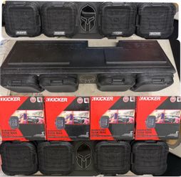 JEEP GLADIATOR FULL BASS PACKAGE KICKER AUDIO INSTALLED