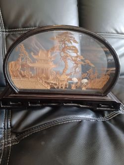 A breathtaking masterpiece of intricate Asian craftsmanship, preserved beautifully in a private collection for over 30 years. 13.5 x 8.5 x 3.5in