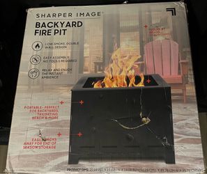 Sharper Image Collapsible Outdoor Fire Pit