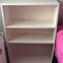 White 3-Shelf Bookcase