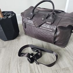 Tumi Ticon Collection Weekend Duffle Leather Bag 