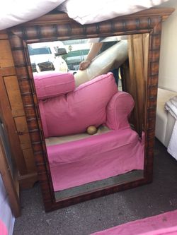 Larson bamboo mirror