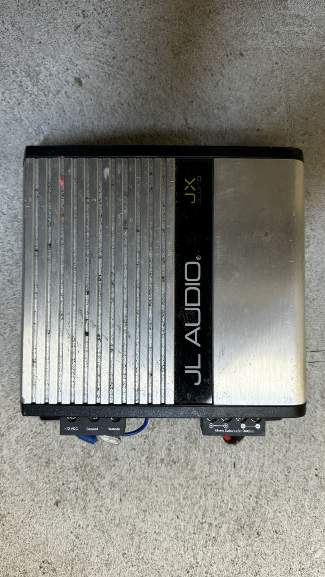 Jl audio jx500-1d amplifier