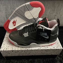 Air Jordan Bred 4 Reimagined. Multiple Sizes