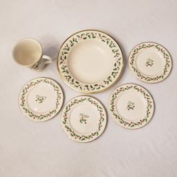 6pc Lenox Holiday Dimension Collection
