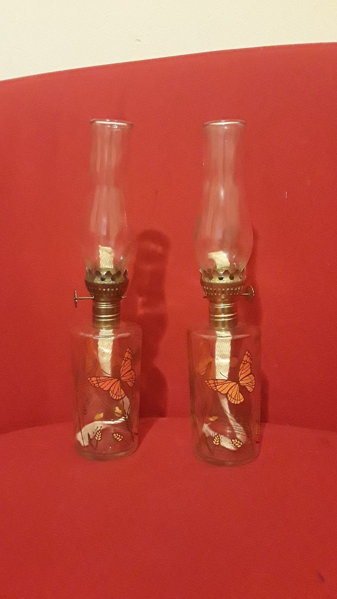 Vintage Mini Kerosene Oil Lamp 2 of them