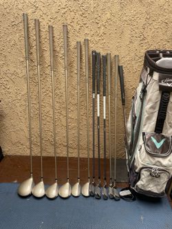 Complete Ladies Golf Club For Right Hand With High End Golf Cart Bag (most Golf Clubs Made In Korea (ELORD)