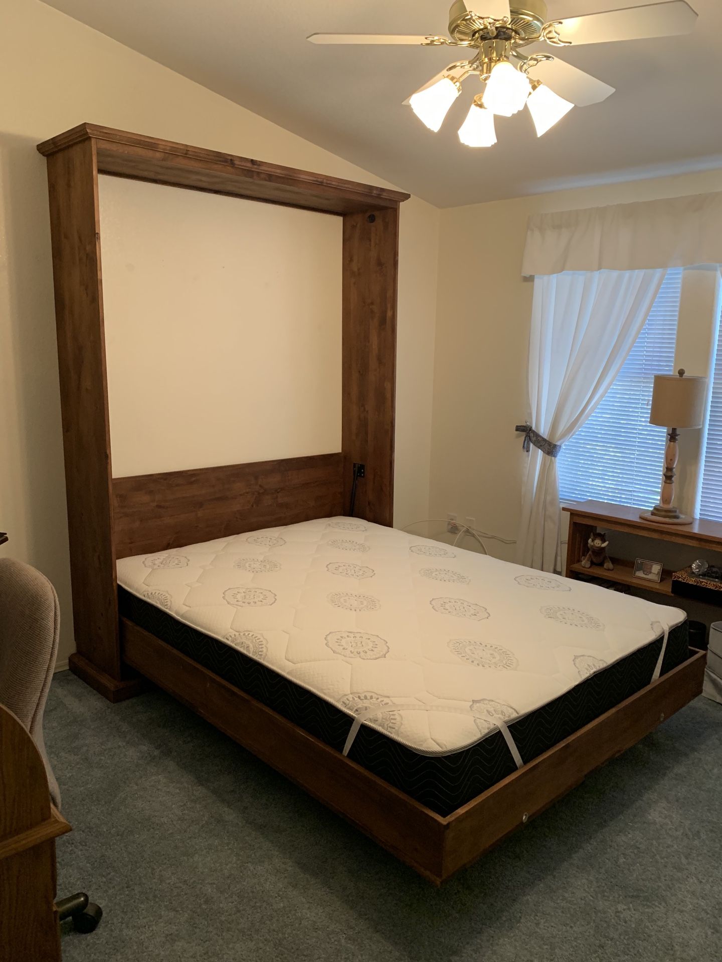 Murphy Bed Queen Size Basic Model 1799Reclaimed shown is an upgrade