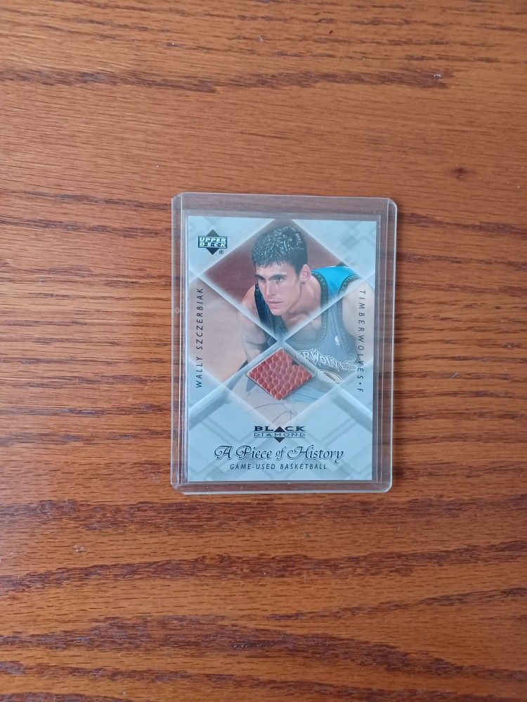 2000 Upper Deck Wally Szczerbiak Game Used Basketball Rookie Insert Card