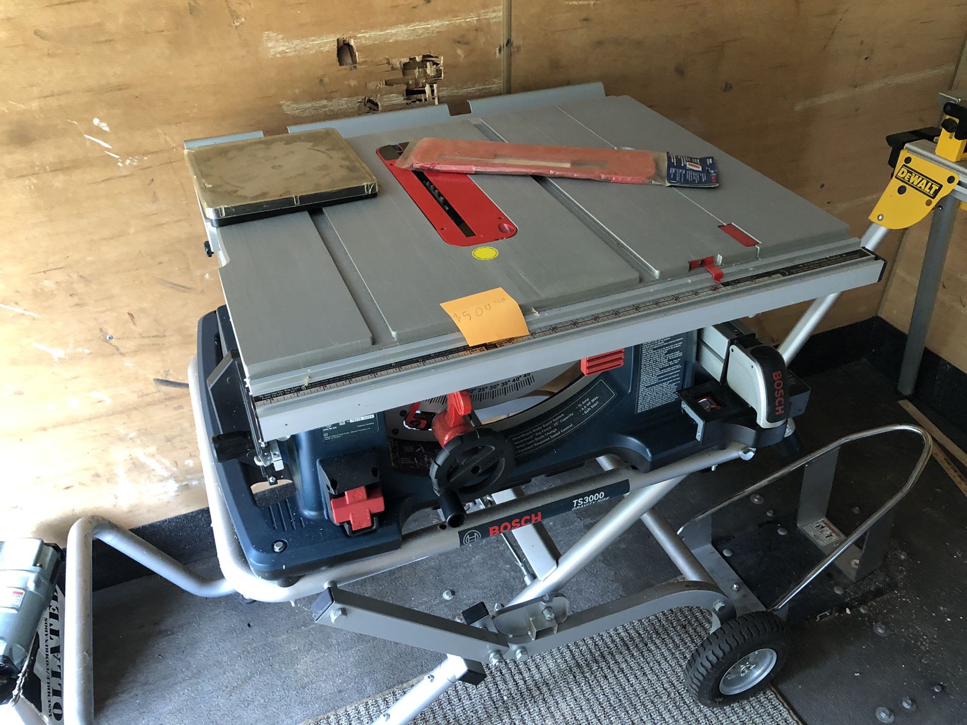 Table saw and DataBlade