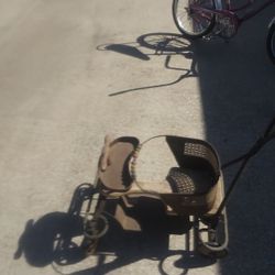 antique baby stroller