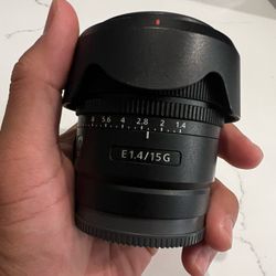 Sony 15mm 1.4 G