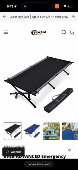 Camping cot (New unused)