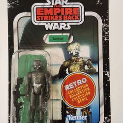 RETRO KENNER CARD. STAR WARS RETRO COLLECTION. THE EMPIRE STRIKES BACK. ZUCKUSS 3.75 " ACTION FIGURE.