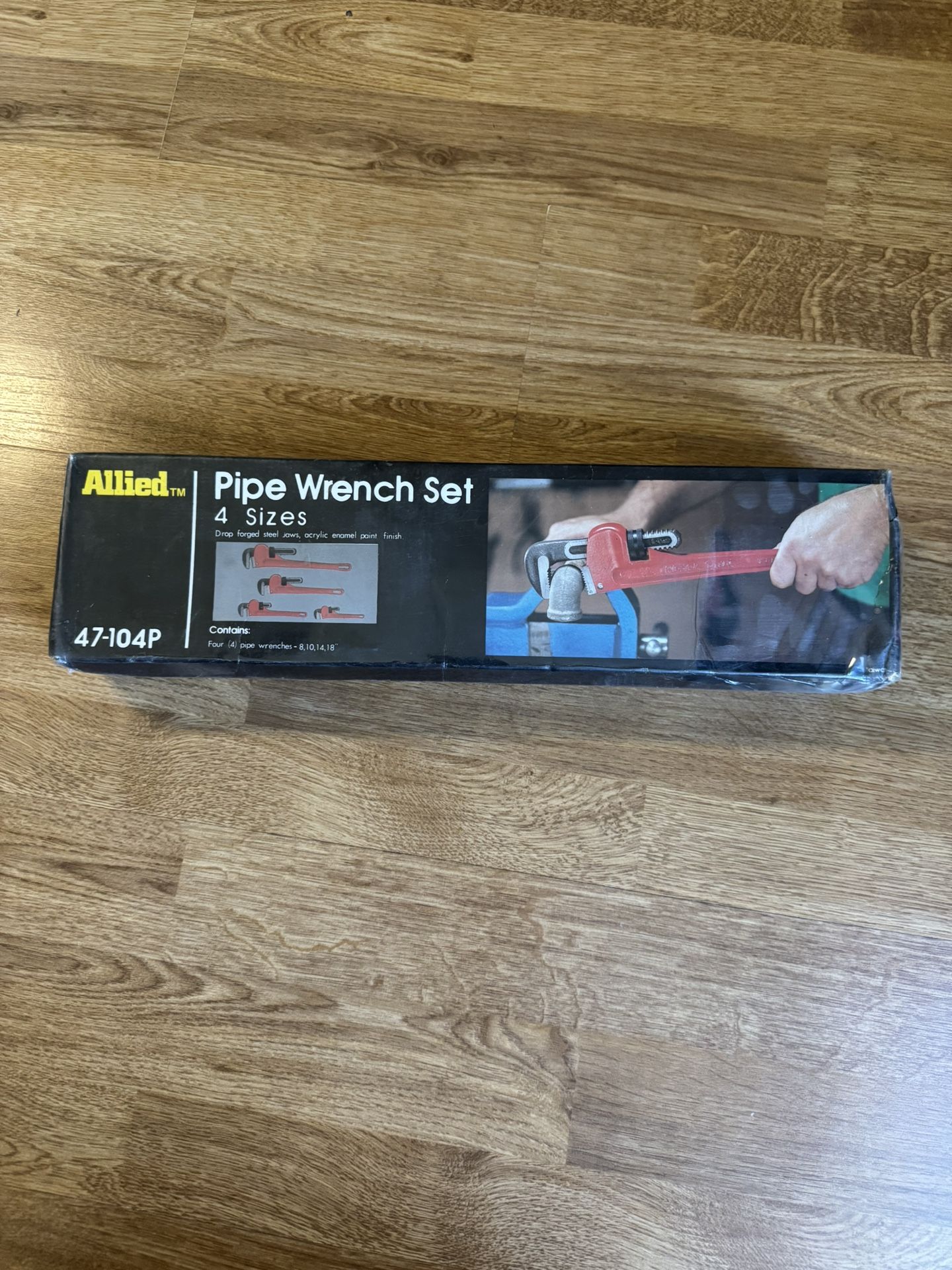 ALLIED 4pc Heavy Duty PIPE WRENCH SET (47-104P)