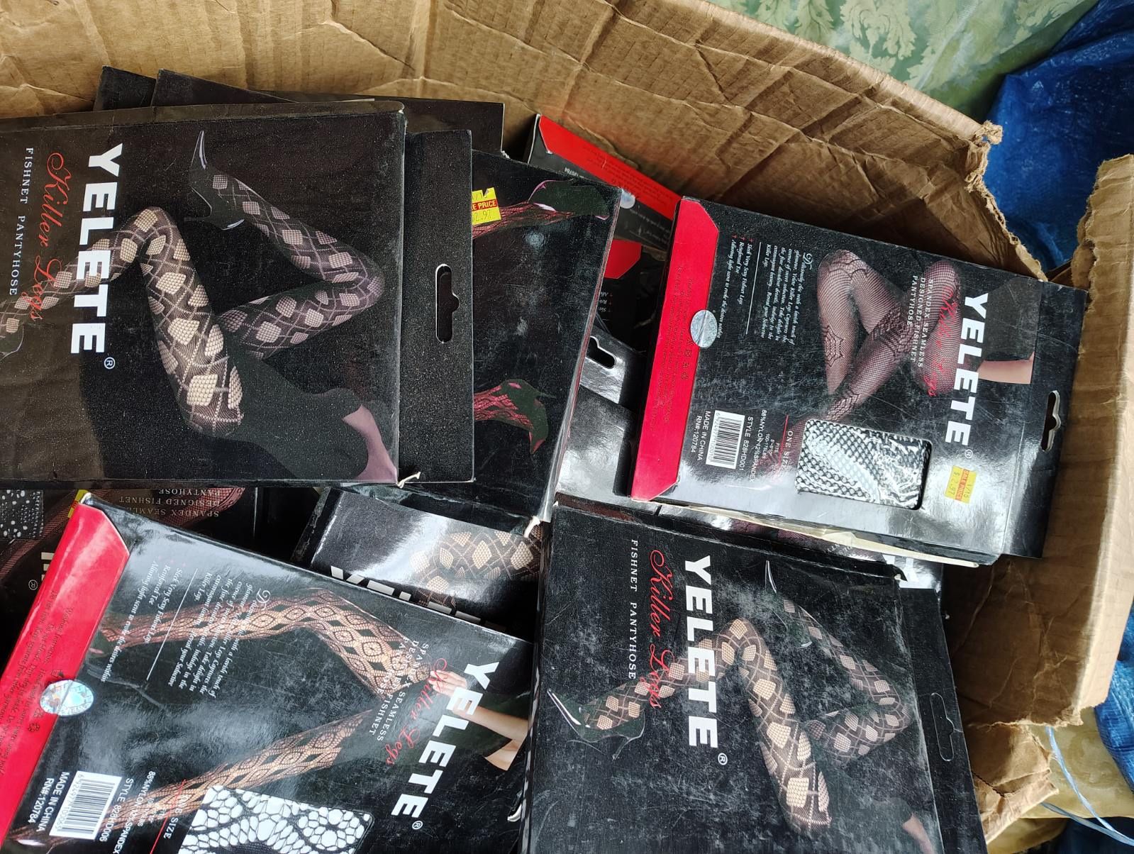 Yelete Fishnet Pantyhose 58 pieces $30 altogether Located Mount Dora Fla 32757