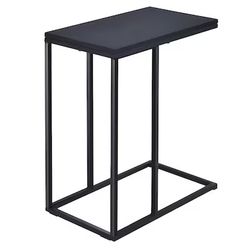 11-in W x 23-in H Black Wood Rectangular Modern End Table