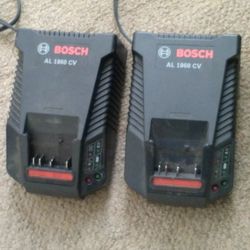 2 BoschBattery Chargers