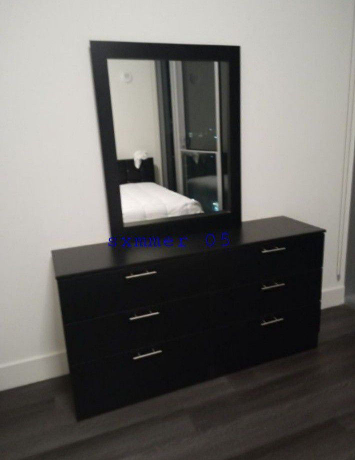 2 Pieces Dresser With Mirror New Same Day Delivery 