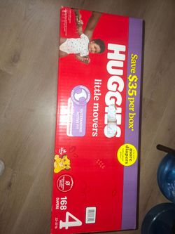 HUGGIES LITLE MOVERS  SIZE  4 $45