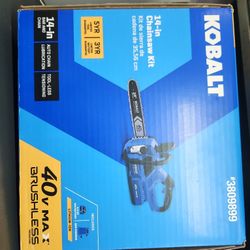KOBALT CHAINSAW KIT BRAND NEW 