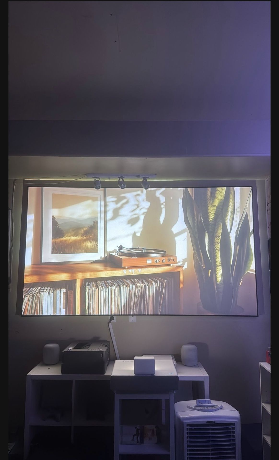 Epson LS500 Short Throw Projector + 100 In. ALR Screen