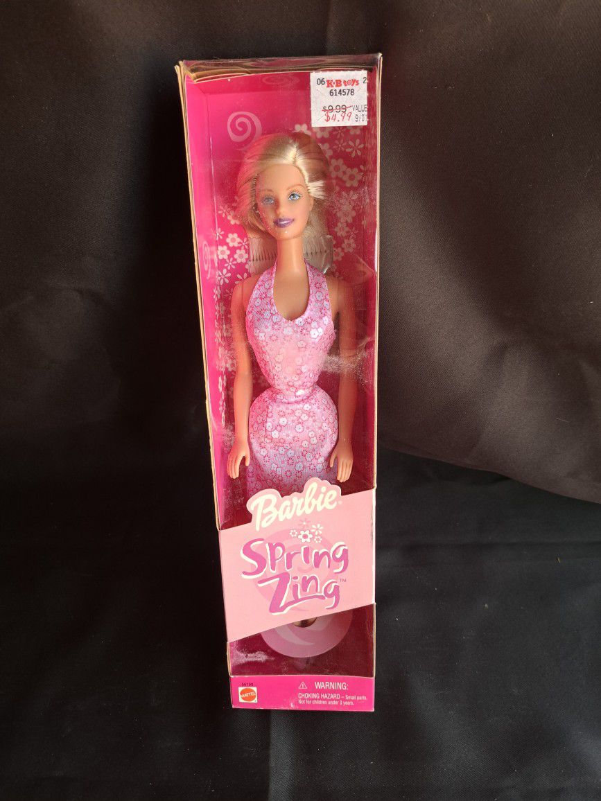 2001 SPRING ZING BARBIE DOLL NEW