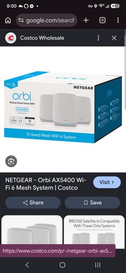 NETGEAR - Orbi AX5400 Wi-Fi 6 Mesh System
