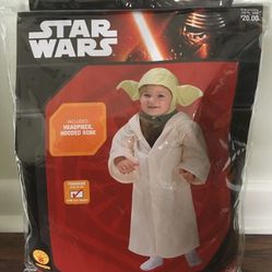 Star Wars Yoda child costume size 3T-4T - brand new in package