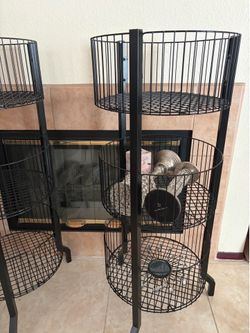 3 tier basket metal