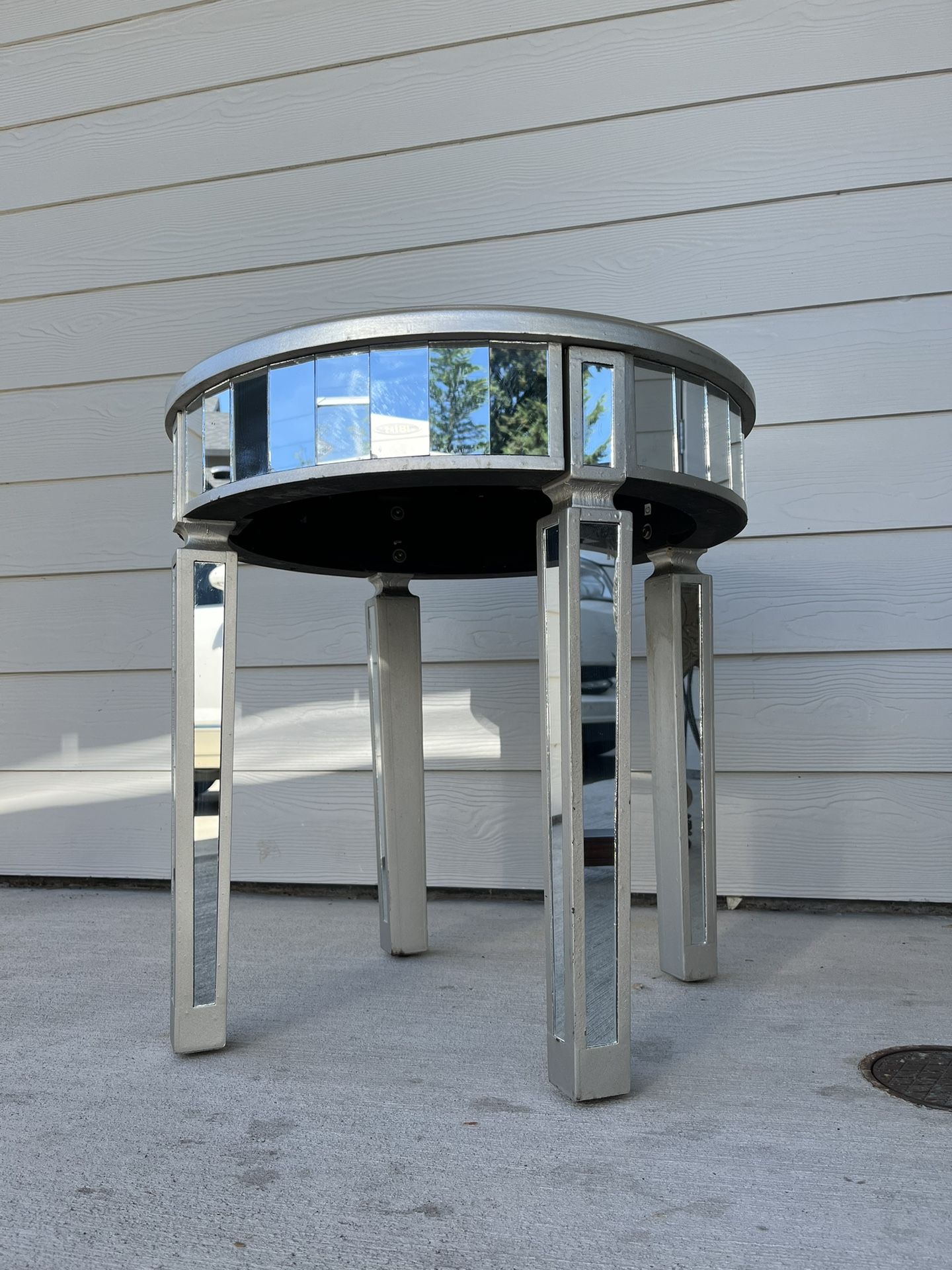 Mirrored Side Table
