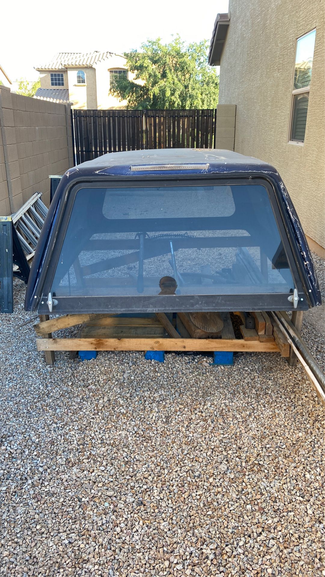 S10 Topper Vision extra height topper/camper shell for s10 size pickup for Sale in ...