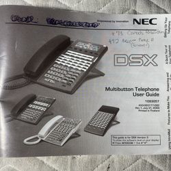 NEC Multi Line Phone System COMPLETE W 5 Phones