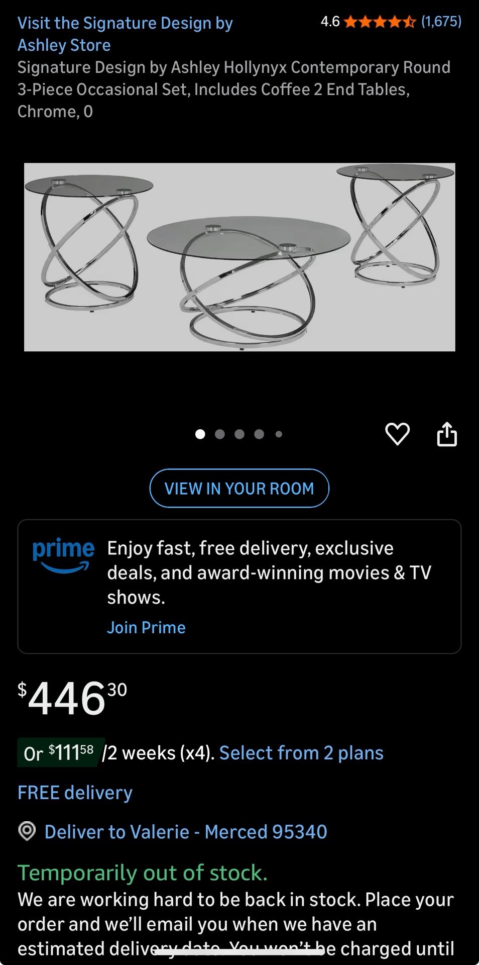 Living Room Set - Coffee Table and End Tables 