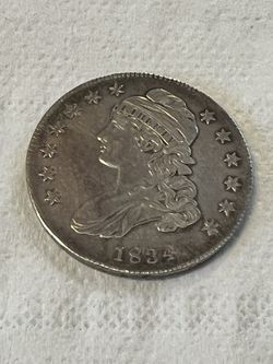 1834 Liberty  Silver  Half  Dollar 