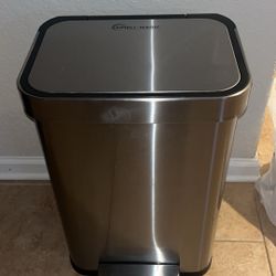 Simpli magic Stainless Steel 13 Gallon Trash Can Soft Close 