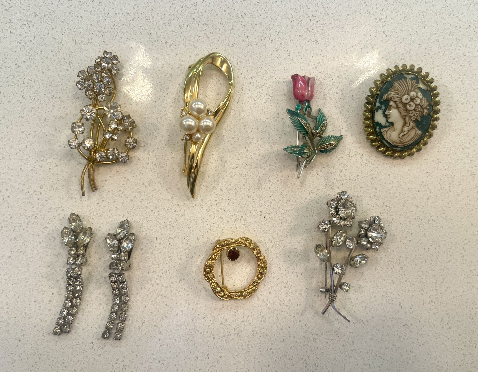 Vintage Brooches / Pins / Earrings