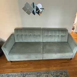 Couch /bed Futon Like Velvet Couch