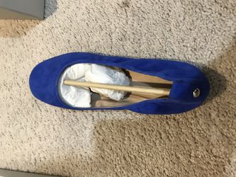 Marc Fisher Medium blue suede Flats women shoes 10 M