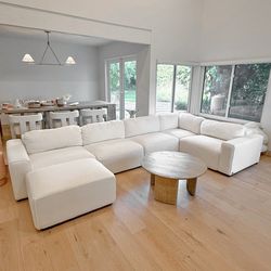 6 Piece Modular Modern Couch Sectional Like New