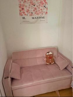Pink couch