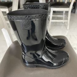 UGG Little Big Kids Black Raana Rain Boots